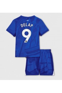 Chelsea Liam Delap #9 Babyklær Hjemme Fotballdrakt til barn 2025-26 Korte ermer (+ Korte bukser)